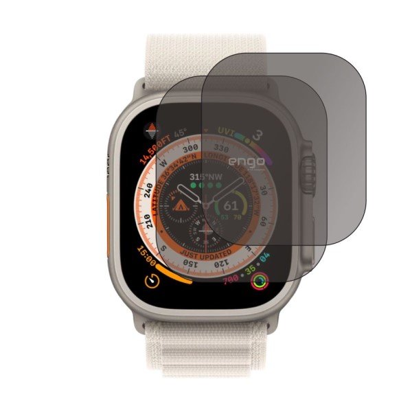 Apple Watch Ultra 49 mm Hayalet Ekran Koruyucu Şeffaf 2 Adet
