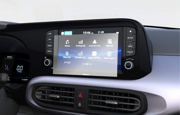 Hyundai i10 8 İnç Mat Ekran Koruyucu Multimedya Şeffaf