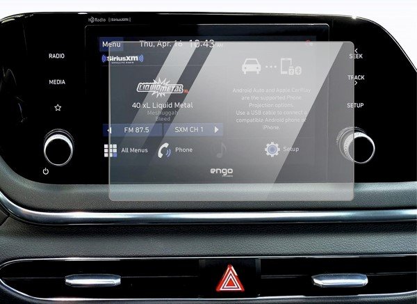 Hyundai i20 8 İnç Multimedya Ekran Koruyucu Nano Şeffaf