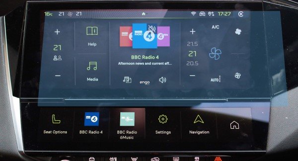 Peugeot 408 10 İnç Ekran Koruyucu Multimedya Şeffaf Nano
