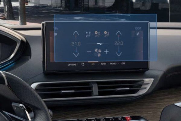 Peugeot 5008 10 inç Ekran Koruyucu Multimedya Şeffaf Nano